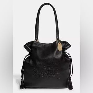 Coach Andy Tote With Horse and Carriage in Black